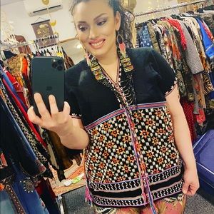Festive Boho Top Vintage